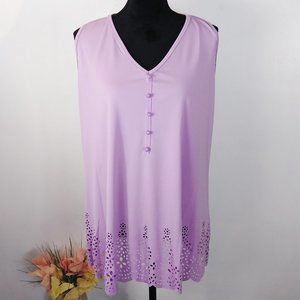 Pretty Girl tank top light purple size XXXXL